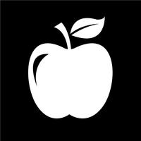 Apfel Symbol Symbol Zeichen vektor