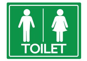 Toalettsymbol Manlig och kvinnlig ikon vektor