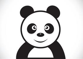 Panda-Zeichentrickfigur vektor