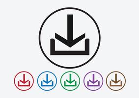 Download-Symbol und Upload-Symbol vektor