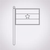 flagga ikon symbol tecken vektor