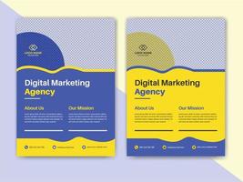 Flyer-Designvorlage für Agenturen für digitales Marketing vektor