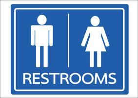 Restroom Symbol männliche und weibliche Ikone vektor