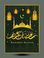 ramadan kareem islamisk banner vektor gratis vektor
