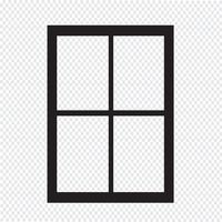 Fenster Symbol Symbol Zeichen vektor