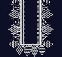 halslinje broderi etnisk, geometrisk, tribal, orientalisk, traditionell, halsbandsdesign för modekvinnor vektor