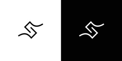 unik och attraktiv design av logotypen för initialbokstaven vektor