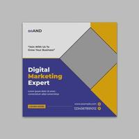 Social Media Digital Marketing Agentur Post, Poster und Designvorlage für kreative Business-Banner vektor