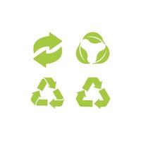 Recycling-Symbol. Vektor-Illustration. isoliert auf weißem Hintergrund. vektor