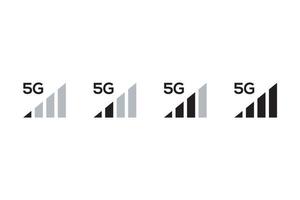 Reihe von Vektor-Wireless-WLAN-Icons isoliert auf weißem Hintergrund vektor