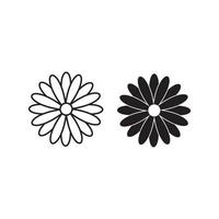 blommor ikon vektor set. trädgård illustration tecken samling. flora symbol eller logotyp.