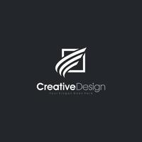 Buchstabe f Logo initial fe Symbol Business Template Design vektor