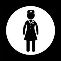 Stewardess-Symbol vektor