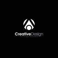 abstrakter Buchstabe ein abstrakter Logo-Vorlagen-Designvektor, Emblem, Designkonzept, kreatives Symboldesign-Vektorelement für Identität, Logotyp oder kreatives Design von Symbolen vektor