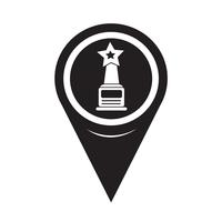 Karta Pointer star award icon vektor