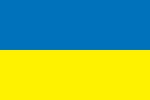 abstrakter blauer und gelber Farbhintergrund, wie ukrainische Flagge. Vektor-Illustration. vektor