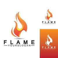 brand flamma logo ikon vektor designmall