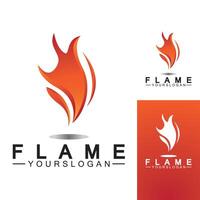 Feuerflamme Logo Design Vektor Vorlage