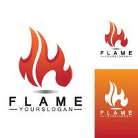 Feuerflamme Logo Symbol Vektor Design-Vorlage