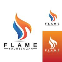 brand flamma logo ikon vektor designmall