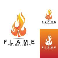 brand flamma logo ikon vektor designmall