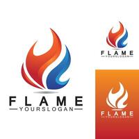 brand flamma logo ikon vektor designmall