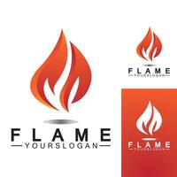 Feuerflamme Logo Design Vektor Vorlage