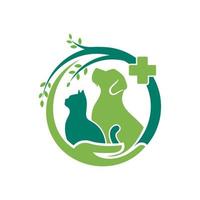 moderna djur husdjur logotyp mall vektor