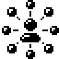 Kunde. Pixel-Art-Business-Symbol vektor