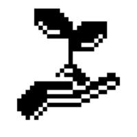 Investition. Pixel-Art-Business-Symbol vektor