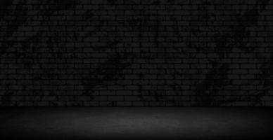 schwarzes stilvolles Studio, dunkler Panoramahintergrund - Vektor