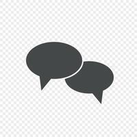 Chat-Sprechblasen-Vektorsymbol für Ihr Design vektor