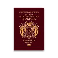 Reisepass von Bolivien. Bürger-ID-Vorlage. für Ihre Gestaltung vektor