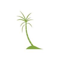 Zuckerrohr-Pflanze-Logo-Vektor-Illustration-design vektor