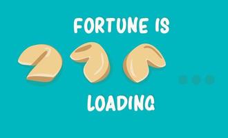 fortune cookies banner förmögenhet laddar vektorillustration vektor