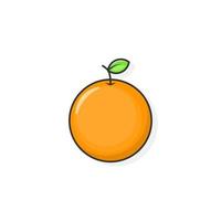 Cartoon-Symbol von Orange. orangefarbenes Symbol vektor