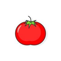 tecknad ikon av tomat vektor