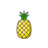 Cartoon-Ikone der Ananas. Ananas-Symbol vektor