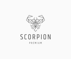 Skorpion-Logo-Icon-Design-Vorlage vektor