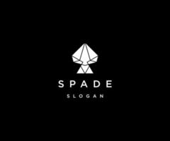 spade logotyp ikon formgivningsmall vektor