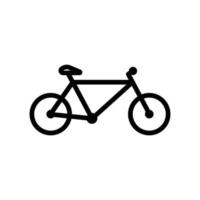 Fahrrad-Symbol. Glyphen-Stil. Silhouette. geeignet für Transportsymbol. einfaches Design editierbar. Design-Vorlagenvektor vektor