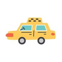 vektor tecknad fordon gul cab