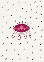 Valentinstag Postkarte Liebe vektor