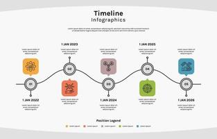 Timeline Business Infografik vektor