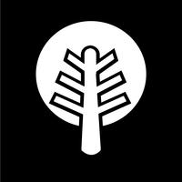 Baum Symbol Symbol Zeichen vektor