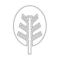 Baum Symbol Symbol Zeichen vektor