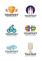 logotypsamlingar för olika typer av företag vektor