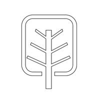 Baum Symbol Symbol Zeichen vektor