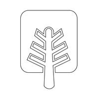 Baum Symbol Symbol Zeichen vektor