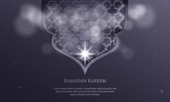 vektorgrafik av ramadan kareem med islamisk prydnad. passar för gratulationskort, tapeter och annat. vektor